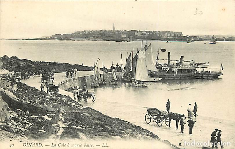 Postkarten: France - 35 - Dinard - La Cale &agrave; Mar&eacute;e basse - Anim&eacute;e - Bateaux - Attelages de Chevaux - Carte Neuve