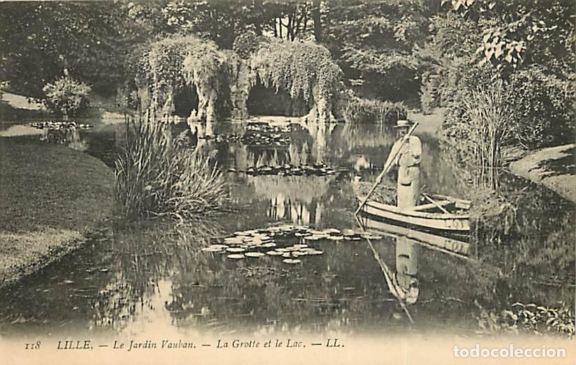 Cartoline: France - 59 - Lille - Jardin Vauban - La Laiterie - La Grotte et le Lac - Anim&eacute;e - CPA - Voir Scans