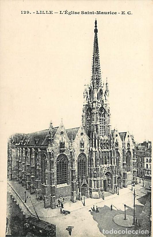 Postais: France - 59 - Lille - Eglise Saint Maurice - Anim&eacute;e - CPA - Voir Scans Recto-Verso