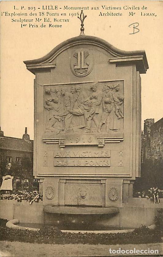Postais: France - 59 - Lille - Monument aux Victimes Civiles de l'Explosion des 18 Ponts en 1916 - CPA - Voir