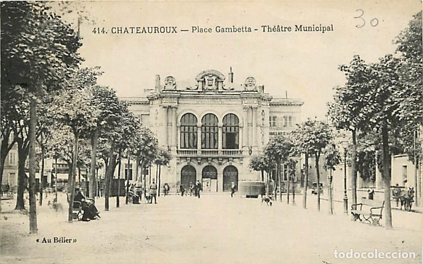 Postais: France - 36 - Chateauroux - Place Gambetta - Th&eacute;&acirc;tre Municipal - Anim&eacute;e - CPA - Voir Scans Recto-Ver