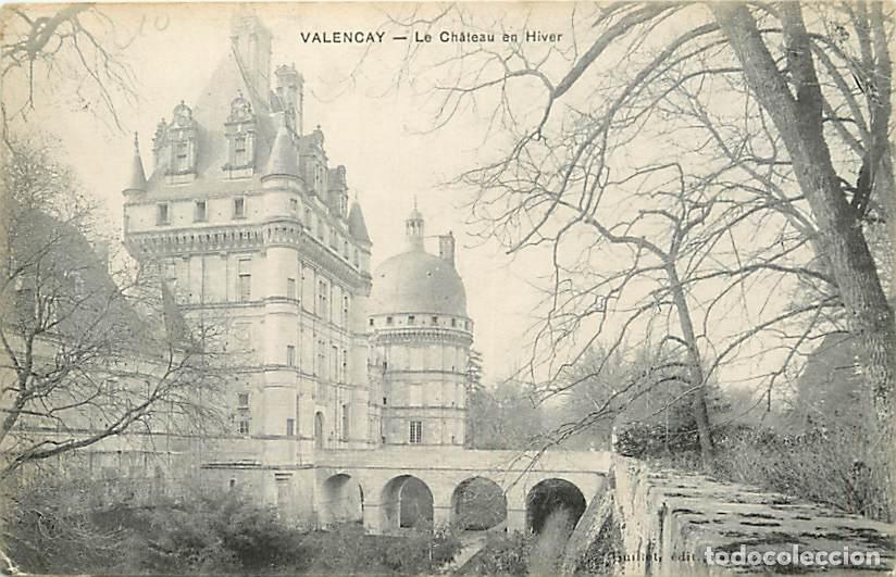 Postales: France - 36 - Valen&ccedil;ay - Le Ch&acirc;teau - En hiver - Voyag&eacute;e en 1914 - Etat l&eacute;ger pli visible - CPA - Vo