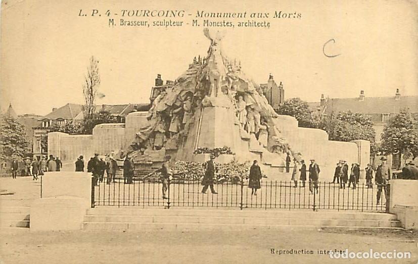 Cartoline: France - 59 - Tourcoing - Monument aux Morts - Anim&eacute;e - CPA - Voir Scans Recto-Verso