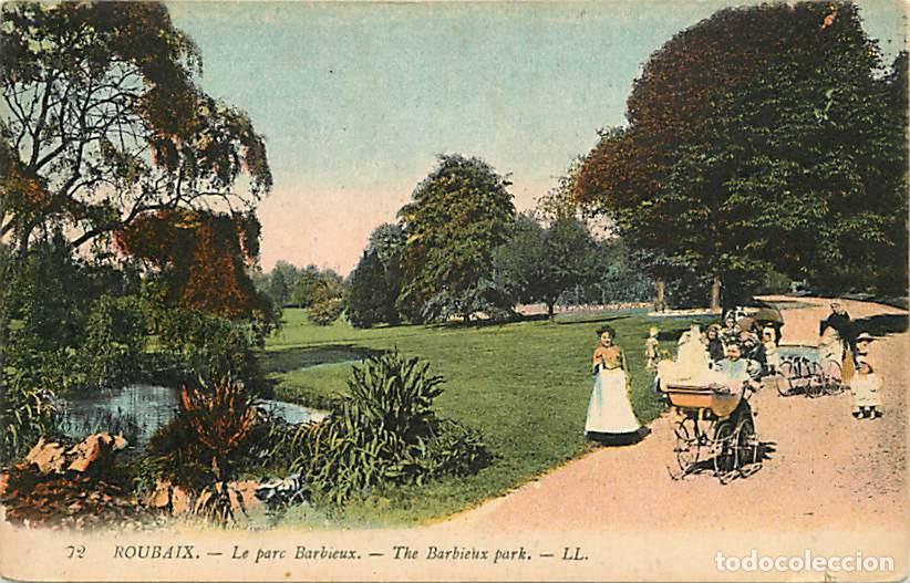Cartoline: France - 59 - Roubaix - Le Parc Barbieux - Anim&eacute;e - Coloris&eacute;e - CPA - Voir Scans Recto-Verso