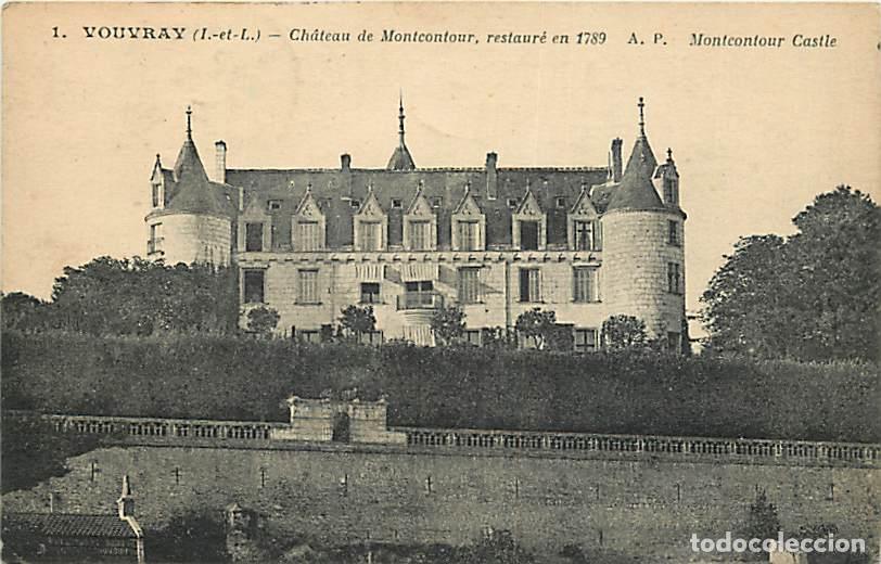 Cartoline: France - 37 - Vouvray - Ch&acirc;teau de Moncontour - Correspondance - Oblit&eacute;ration ronde de 1926 - CPA -