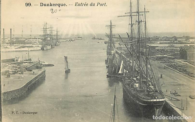 Cartoline: France - 59 - Dunkerque - Entr&eacute;e du Port - Anim&eacute;e - Bateaux - Voiliers - Correspondance - CPA - Voir