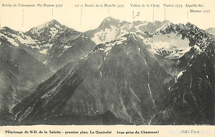 Cartoline: France - 38 - Notre Dame de Salette - P&egrave;lerinage de Notre Dame de Salette - premier plan. Le Quairel