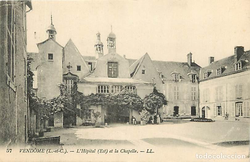 Cartoline: France - 41 - Vendome - L'H&ocirc;pital (Est) et la Chapelle - Anim&eacute;e - Oblit&eacute;ration ronde de 1919 - Etat