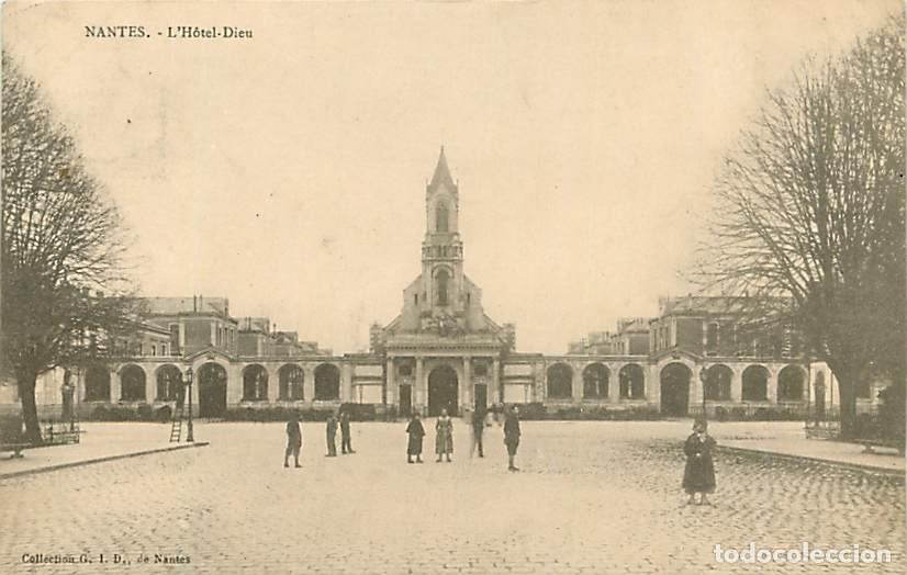 Cartoline: France - 44 - Nantes - L'H&ocirc;tel-Dieu - Anim&eacute;e - Pr&eacute;curseur - Oblit&eacute;ration ronde de 1903 - CPA - Voir