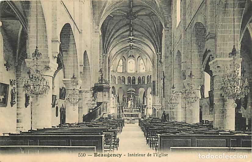 Postkarten: France - 45 - Beaugency - Int&eacute;rieur de l'Eglise - Oblit&eacute;ration ronde de 1915 - CPA - Voir Scans Rect