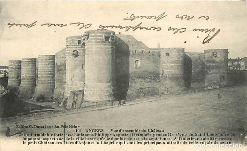 Postkarten: France - 49 - Angers - Le Ch&acirc;teau - Correspondance - Voyag&eacute;e en 1917 - CPA - Voir Scans Recto-Verso