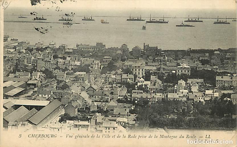 Postkarten: France - 50 - Cherbourg - Vue g&eacute;n&eacute;rale de la Ville et de la Rade prise de la Montagne du Roule - CPA