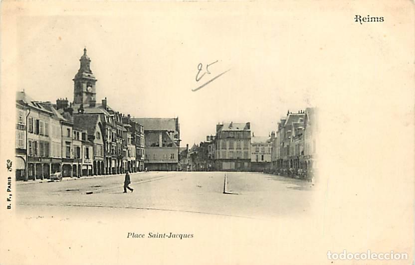 Postkarten: France - 51 - Reims - Place Saint-Jacques - Anim&eacute;e - Pr&eacute;curseur - CPA - Voir Scans Recto-Verso