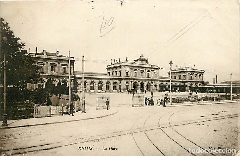 Postkarten: France - 51 - Reims - La Gare - Anim&eacute;e - Correspondance - CPA - Voir Scans Recto-Verso