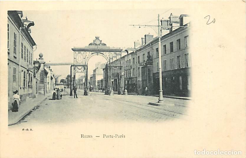 Postkarten: France - 51 - Reims - Porte-Paris - Anim&eacute;e - Pr&eacute;curseur - CPA - Voir Scans Recto-Verso