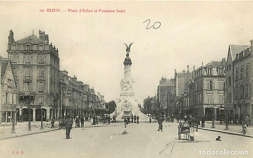 Postkarten: France - 51 - Reims - La Place Drouet d'Erlon et la Fontaine Sub&eacute; - Anim&eacute;e - Carte Neuve - CPA - Voi
