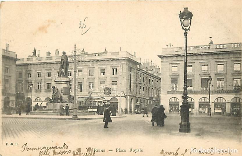 Postkarten: France - 51 - Reims - Place Royale - Anim&eacute;e - Pr&eacute;curseur - CPA - Voir Scans Recto-Verso