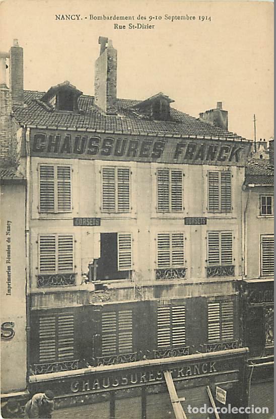 Postais: France - 54 - Nancy - Guerre 1914-1918 - Bombardement des 9-10 Septembre 1914 - Rue St-Dizier - Maga