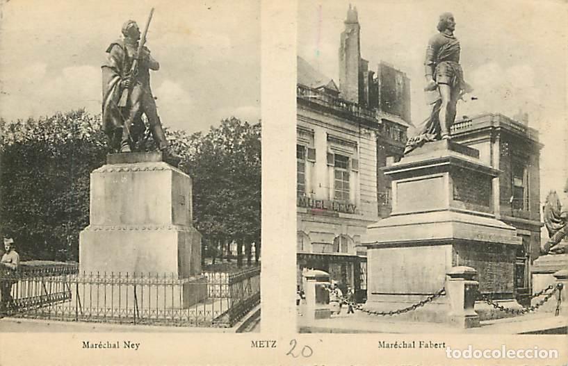 Postkarten: France - 57 - Metz - Monuments du Mar&eacute;chal Ney et du Mar&eacute;chal Fabert - Multivues - Anim&eacute;e - Oblit&eacute;ra