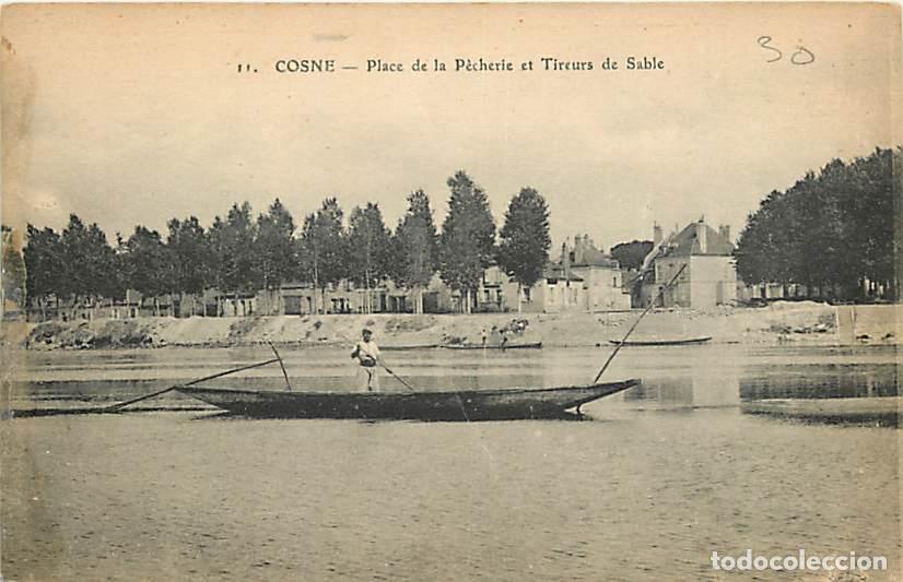 Postales: France - 58 - Cosne - Place de la P&ecirc;cherie et Tireurs de Sable - Anim&eacute;e - CPA - Voir Scans Recto-Ver