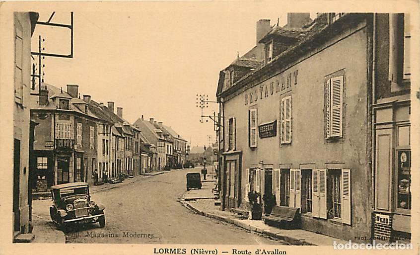 Postkarten: France - 58 - Lormes - Route d'Avallon - Automobiles - CPA - Voir Scans Recto-Verso