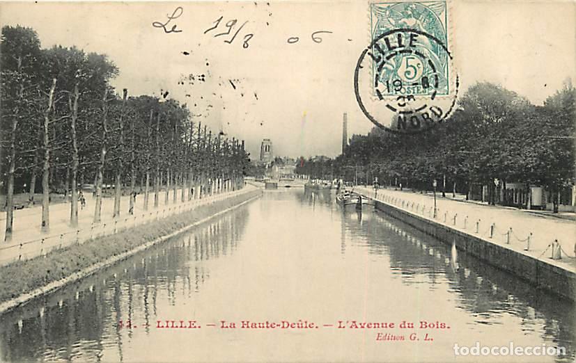 Postkarten: France - 59 - Lille - La Haute Deule - L'Avenue du Bois - Oblit&eacute;ration ronde de 1906 - CPA - Voir Sc