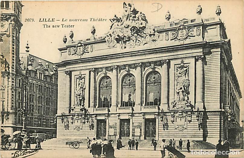 Postkarten: France - 59 - Lille - Le Nouveau Th&eacute;atre - Anim&eacute;e - Correspondance - CPA - Voir Scans Recto-Verso