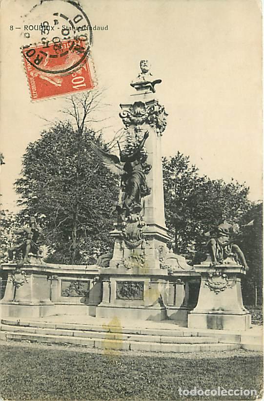 Cartes Postales: France - 59 - Roubaix - Le Monument Nadaud - Correspondance - CPA - Voir Scans Recto-Verso