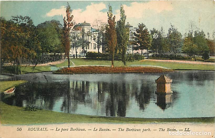 Cartes Postales: France - 59 - Roubaix - Le Parc Barbieux - Le Bassin - Coloris&eacute;e - CPA - Voir Scans Recto-Verso