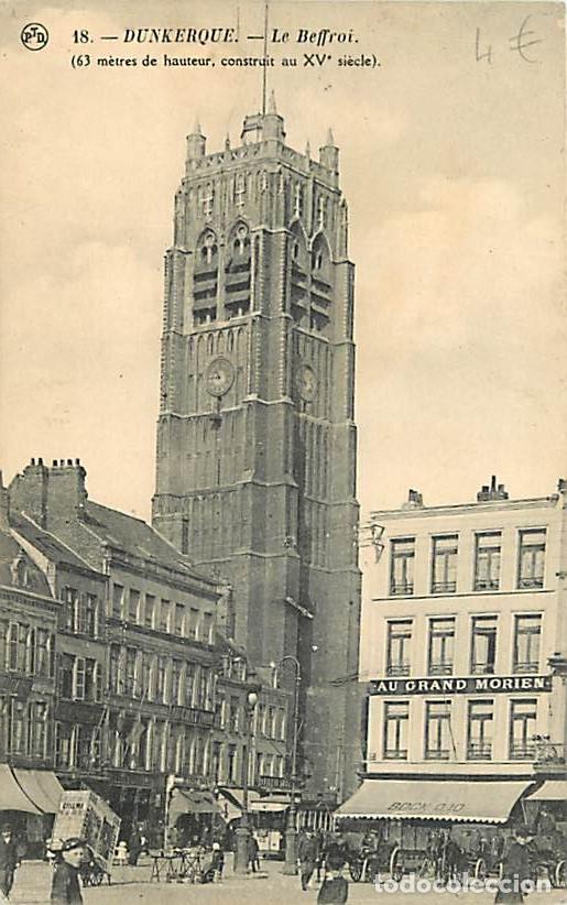 Cartes Postales: France - 59 - Dunkerque - Le Beffroi - Anim&eacute;e - Correspondance - CPA - Voir Scans Recto-Verso