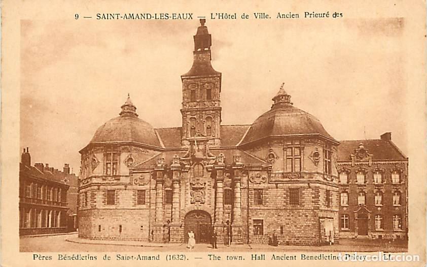 Cartes Postales: France - 59 - Saint Amand les Eaux - L'Hotel de Ville - Ancien prieur&eacute; des Moines B&eacute;n&eacute;dictins en 163