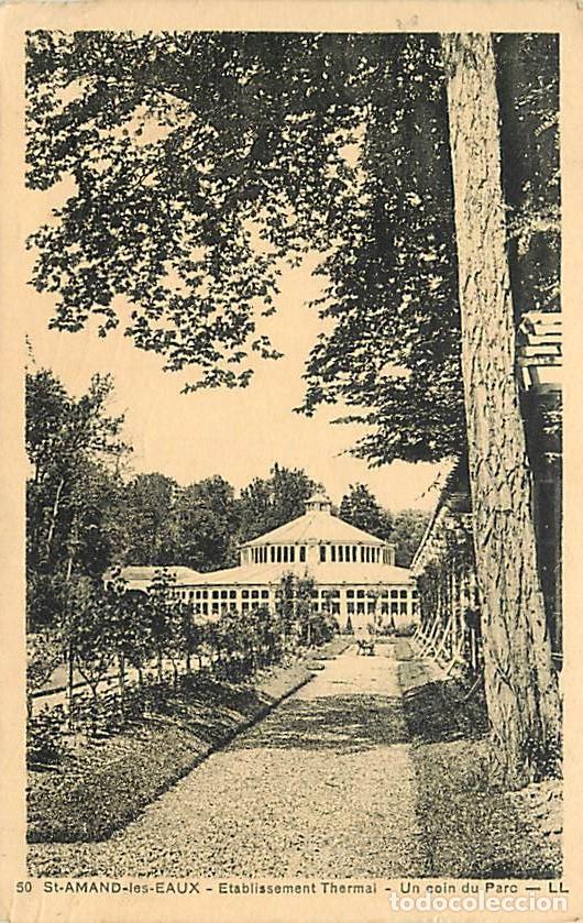 Cartes Postales: France - 59 - Saint Amand les Eaux - Etablissement Thermal - Un coin du parc - Correspondance - CPA