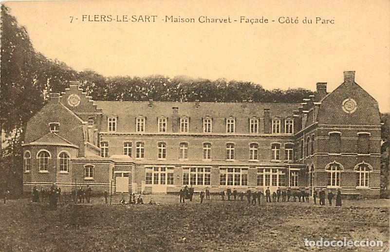 Postkarten: France - 59 - Flers le Sart - Maison Charvet - Fa&ccedil;ade - C&ocirc;t&eacute; du Parc - Anim&eacute;e - CPA - Voir Scans Rec