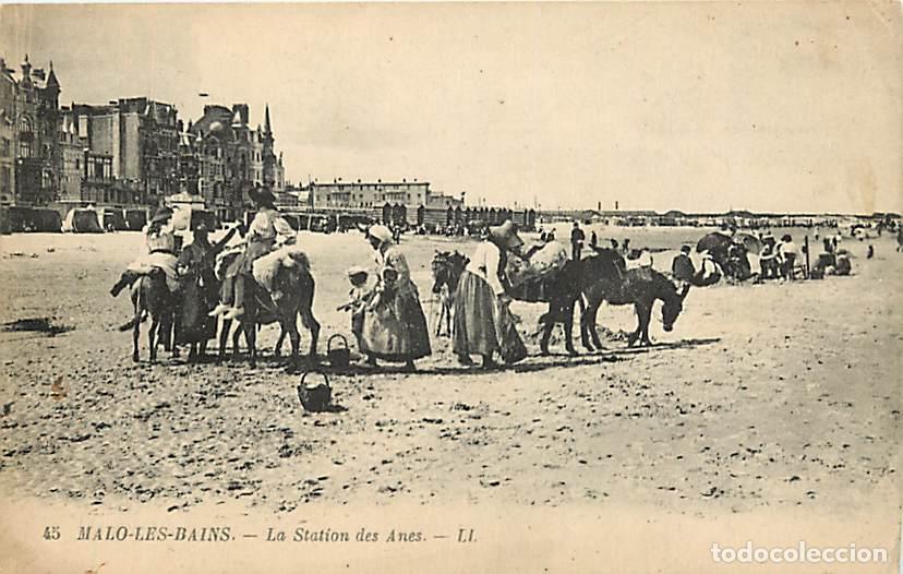 Postkarten: France - 59 - Malo les Bains - La Station des Anes - Anim&eacute;e - Correspondance - CPA - Voir Scans Rect