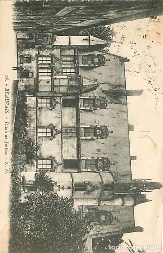 Postales: France - 60 - Beauvais - Palais de Justice - Oblit&eacute;ration ronde de 1923 - Etat l&eacute;ger pli visible - C