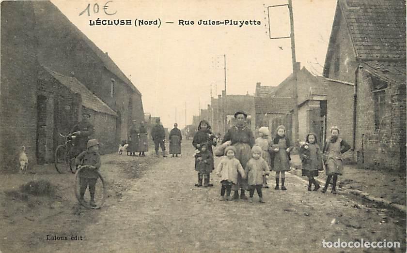Postkarten: France - 59 - L&eacute;cluse - Rue Jules Pluyette - Anim&eacute;e - CPA - Voir Scans Recto-Verso