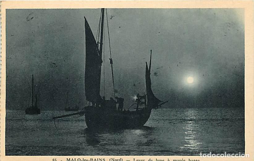 Postkarten: France - 59 - Malo les Bains - Lever de lune &agrave; mar&eacute;e basse - CPA - Voir Scans Recto-Verso