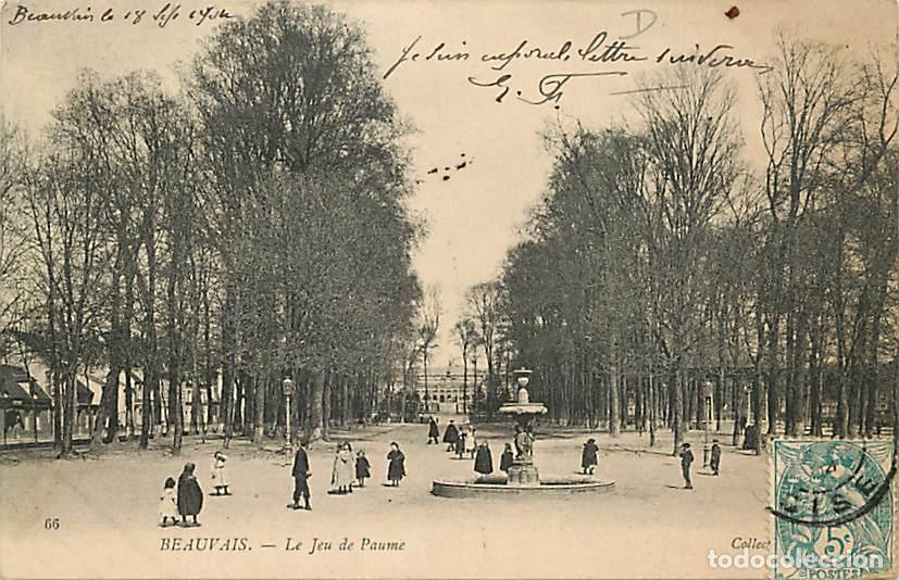 Postkarten: France - 60 - Beauvais - Le Jeu de Paume - Anim&eacute;e - Voyag&eacute;e en 1904 - CPA - Voir Scans Recto-Verso