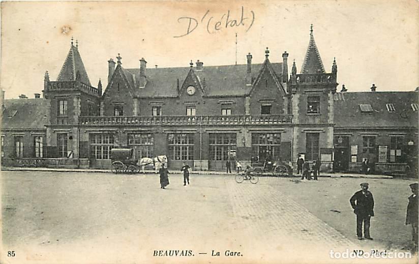 Postkarten: France - 60 - Beauvais - La Gare - Anim&eacute;e - Correspondance - CPA - Voir Scans Recto-Verso