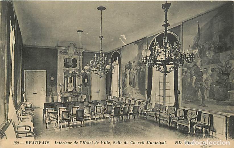 Postkarten: France - 60 - Beauvais - Int&eacute;rieur de l'H&ocirc;tel de Ville, Salle du Conseil Municipal - Carte Neuve - C