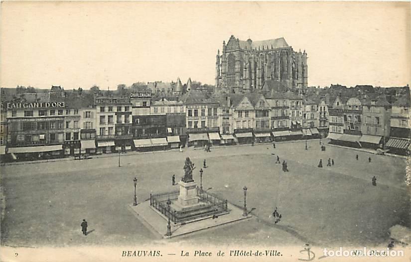 Cartes Postales: France - 60 - Beauvais - La Place de l'h&ocirc;tel-de-Ville - Correspondance - CPA - Voir Scans Recto-Vers