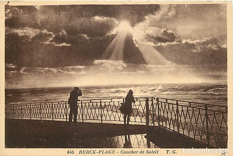 Cartes Postales: France - 62 - Berck sur Mer - Coucher de Soleil - Anim&eacute;e - CPA - Voir Scans Recto-Verso