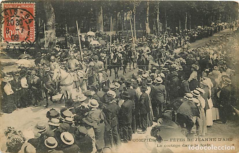Postkarten: France - 60 - Compi&egrave;gne - Fetes de Jeanne d'Arc - Le cort&egrave;ge dans la for&ecirc;t - Anim&eacute;e - Chevaliers - O