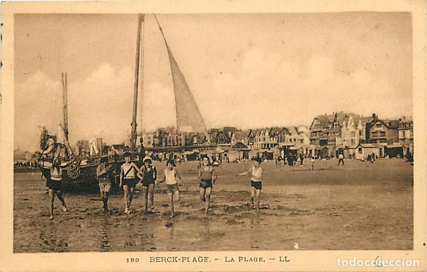 Postkarten: France - 62 - Berck sur Mer - La Plage - Anim&eacute;e - Oblit&eacute;ration ronde de 1948 - CPA - Voir Scans Rect