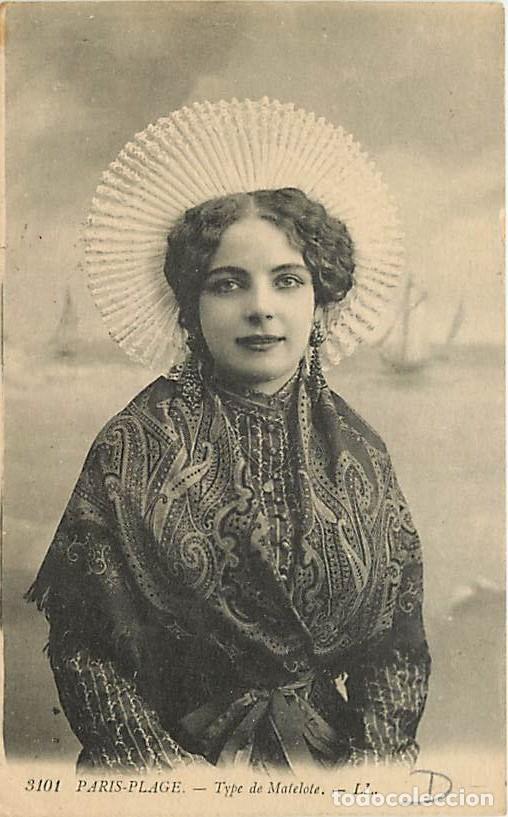 Postcards: France - 62 - Le Touquet - Type de Matelote - Anim&eacute;e - Folklore - Oblit&eacute;ration ronde de 1917 - CPA -