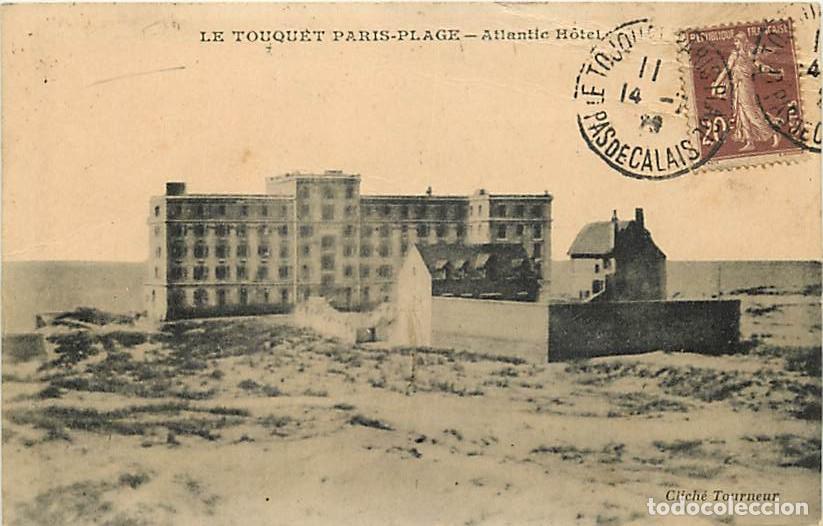 Postcards: France - 62 - Le Touquet - Atlantic Hotel - Etat pli visible - CPA - Voir Scans Recto-Verso