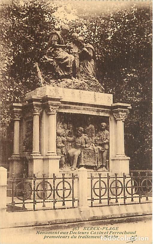 Postkarten: France - 62 - Berck sur Mer - Monument aux Docteurs Cazin et Perrochaud promoteurs du traitement Maz