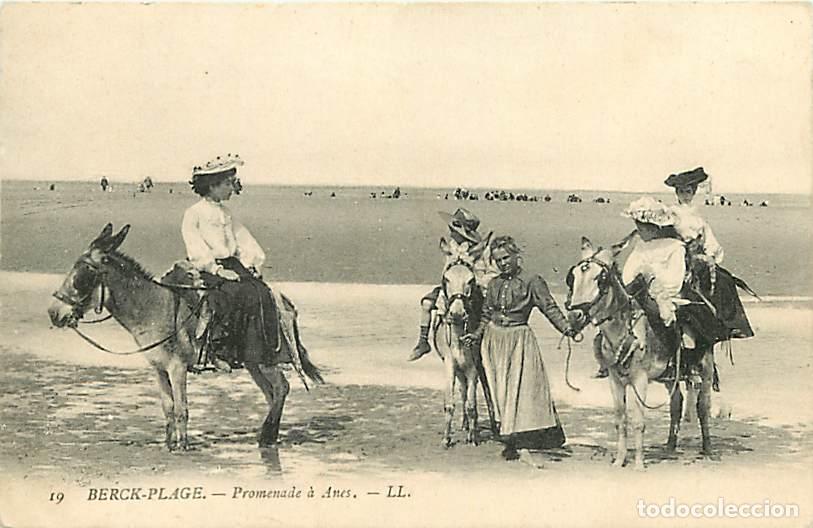 Postkarten: France - 62 - Berck sur Mer - Promenade &agrave; Anes - Anim&eacute;e - CPA - Voir Scans Recto-Verso