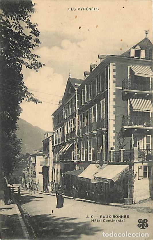 Postkarten: France - 64 - Eaux Bonnes - Hotel Continental - Anim&eacute;e - CPA - Voir Scans Recto-Verso