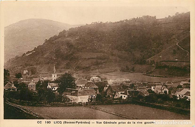 Postkarten: France - 64 - Licq - Vue G&eacute;n&eacute;rale prise de la rive gauche - CPA - Voir Scans Recto-Verso